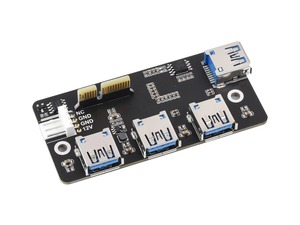 Adaptateur Waveshare PCIe vers USB 3.2 Gen1, conçu pour la carte IO Raspberry Pi Compute Module 4, 4 ports USB haute vitesse K765 - Product Image 2