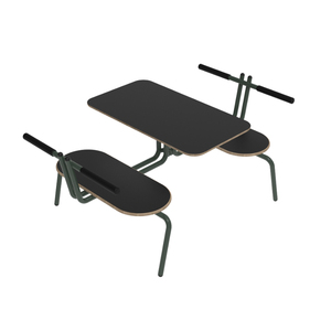 Vente de gros Table à manger et chaises en bois <span class=keywords><strong>Compagnie</strong></span> scolaire Table et chaises pour restaurant commercial pour quatre personnes - Product Image 6