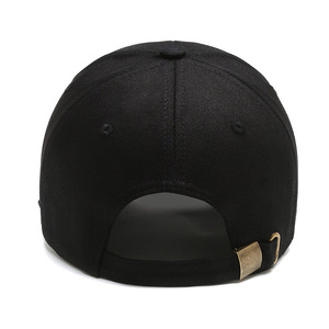 Unisex Baseball Cap Solid Color Adjustable Brim Sun Protection Spring Summer Cotton Yarn Hat - Product Image 3