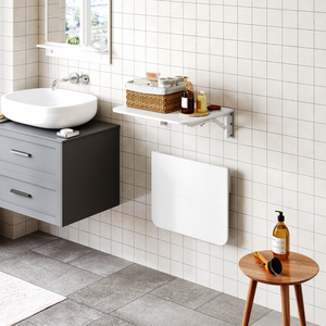 <span class=keywords><strong>Tavolo</strong></span> pieghevole <span class=keywords><strong>a</strong></span> parete <span class=keywords><strong>a</strong></span> goccia, scrivania pieghevole per piccoli spazi, cucina, lavanderia, casa, ufficio, bianco - Product Image 5