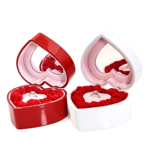 Boîte Cadeau Fleur Éternelle Miroir d'Amour, Emballage Bijoux pour Demande en Mariage, Vente en Gros de Boîtes Cadeaux Personnalisées - Product Image 1