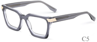 Monture de lunettes carrée épaisse en acétate, faite à la main, style unisexe, personnalisable avec logo, tendance et durable, vente en gros, stock disponible