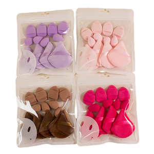 Éponge <span class=keywords><strong>de</strong></span> maquillage triangulaire en <span class=keywords><strong>coton</strong></span> doux DIAS Factory Direct, poudre libre en velours, pour une utilisation humide ou sèche, éponge cosmétique - Product Image 2