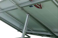 Support triangulaire solaire réglable en alliage d'aluminium 6005, base de support photovoltaïque inclinable pour toit plat, béton et sol de jardin