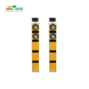 Solar Warning <b>Post</b> Led <b>Light</b> Ip65 Reflective Ground Mount Traffic Safety Column - Product Image 2