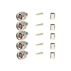ขั้วต่อสายโคแอกเชียล RF แบบ N-Male และ N-Female สำหรับสาย RG58 RG213 LMR400 แบบ Crimp - Product Image 6