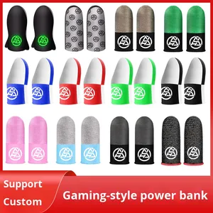 Nuevo E-Sports Champion Pubg Finger Sleeves Luminous <span class=keywords><strong>Warrior</strong></span> Transpirable Sensible Mangas de pantalla táctil con tela metálica - Product Image 5