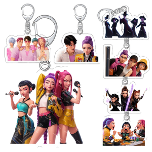 <span class=keywords><strong>K</strong></span>-Yakelike-Llavero Impermeable Acrílico Creativo de Dibujos Animados de Anime Demon Hunter, Regalo de Negocios Personalizado, Venta Al por Mayor - Product Image 1