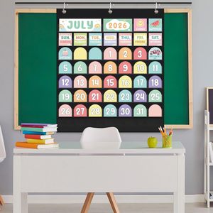 Juego de tableros de calendario de bolsillo para el aula, vista mensual, tablero de anuncios de papel, gestión del tiempo, regreso a clases, paquete de varias piezas - Product Image 6