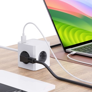 ปลั๊กพ่วงแม่เหล็ก 2026Cube พร้อมพอร์ต USB 1 ช่อง และพอร์ต C 2 ช่อง มาตรฐาน EU รองรับ PD20W สายต่อพ่วงสำหรับชาร์จเร็ว - Product Image 5