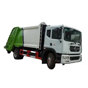 China Lieferant direkt Verkauf schwere 10cbm 12cbm Slip Stahlplatte Müll kompressor LKW mit Wassertank 300L