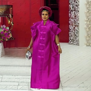 Elegante Abito <span class=keywords><strong>Africano</strong></span> da Donna in Tessuto Raffinato, Vestiti Africani Taglie Forti con Copricapo, Abbigliamento <span class=keywords><strong>Africano</strong></span> - Product Image 5