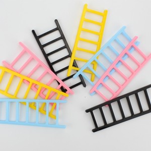 Mini Plastic Ladder Cake Toppers Colorful Reusable Birthday Decorations Rectangle Shape Ins Style Cake Decorating Supplies - Product Image 1