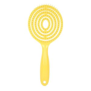 Round Anti Static Massage <b>Comb</b> 13 Cm Plastic <b>Wide</b> Tooth Hair <b>Comb</b> For Scalp Relief And Fluffy Hair General Population Use - Product Image 1