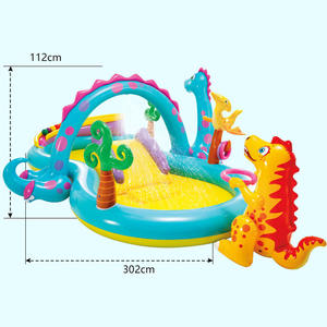Centro de Juegos Inflable Intex 57135 <span class=keywords><strong>Dinoland</strong></span>, Divertido para Niños al Aire Libre en Verano, Tobogán de Agua, Piscina Inflable - Product Image 3