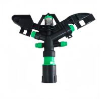 Arroseur agricole en plastique à engrenage 360° réglable 1 pouce Modèle 079 pour l'irrigation des terres agricoles, des pelouses et des jardins