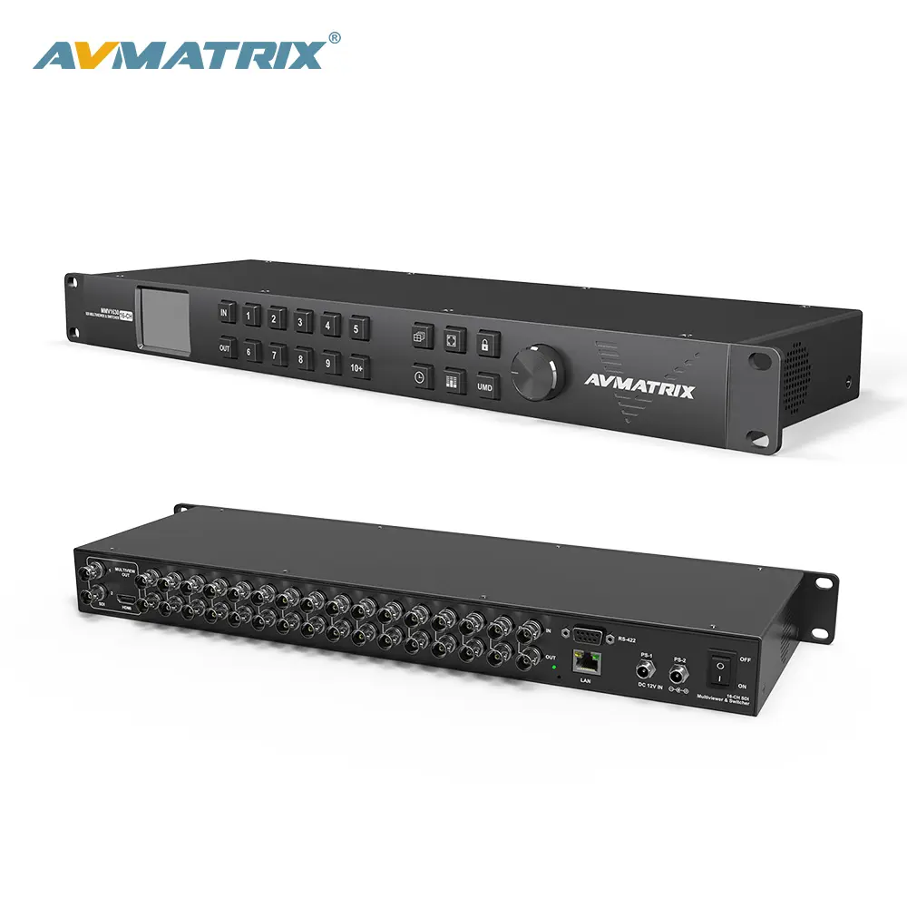 MMV1630 AVMATRIX 16 CHANNEL 3G-SDI MULTI-VIEWER & SWITCHER