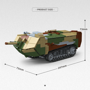 Vente en gros de kits de modèles militaires miniatures de chars français Saint Chamond de la dernière période de la Première <span class=keywords><strong>Guerre</strong></span> mondiale à l'échelle <span class=keywords><strong>1</strong></span>/35, ensembles de blocs de construction - Product Image 2