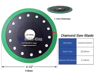 10 pièces-20/25/32/35/40/50/60/68mm forets à noyau et 2 pièces diamant lame diamant carrelage trou scie Kit pour carrelage porcelaine marbre - Product Image 5