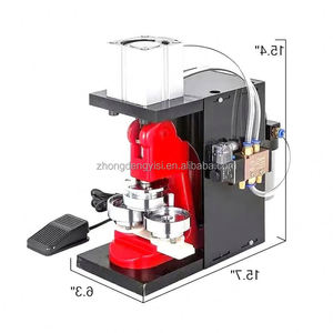 Presse à boutons pneumatique manuelle pour la fabrication de badges de 58 mm - Product Image 4