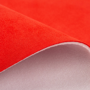 Da lộn 380 GSM dày bọt được hỗ trợ Faux vải da lộn cho xe headliner van lót xe Ghế Trần flannel Hộp gói với bọt - Product Image 4