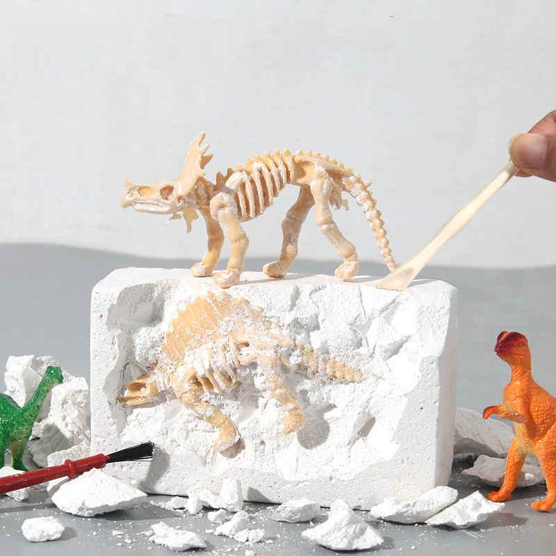 Education Gift Archaeological Dinosaur Excavation Toy Fossil Digging Toys Dinosaur for Kids Fossil Excavation Kit