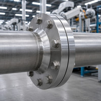 Bride à joint de superposition en acier au carbone avec extrémité à emboîtement pour échangeur de chaleur à coque et tubes ASME B16.5 CL150 RF NPS 2-24