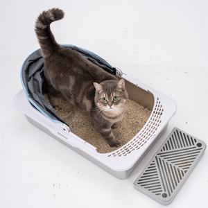 Muebles de tela de calidad garantizada, gran espacio para el hogar, caja de arena portátil de acero inoxidable para gatos, inodoro para mascotas, caja de arena para gatos - Product Image 3