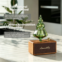 Diffuseur d'huiles essentielles sans eau en bois pur, rechargeable, alimenté par batterie, diffuseur de parfum, vente en gros d'usine