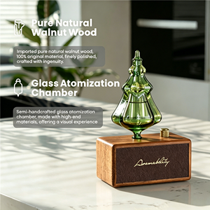OEM/ODM Retro Design Home Natrual Wood Waterless Scent Atomizing <b>Diffuser</b> Fragrance Aroma <b>Diffuser</b> Pure Essential <b>Oil</b> <b>Diffuser</b> - Product Image 5