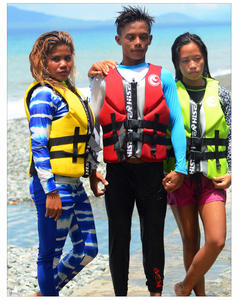 Sangle réglable ceinture d'entrejambe gilet de sauvetage épais EPE mousse grande flottabilité Impact veste de sécurité pour bateau canoë Kayak voile <span class=keywords><strong>surf</strong></span> - Product Image 4