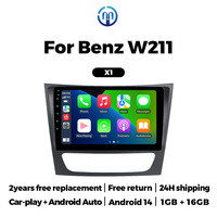 Navifly Android Car Stereo Écran tactile intégré Car-play Auto Android Car Stereo X1 X2 pour Benz W211 Support BT DSP GPS WIFI