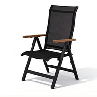 Chaise pliante en métal moderne, imperméable, légère, confortable, peu encombrante, empilable, écologique, pour l'extérieur, le jardin, la salle à manger, l'hôtel