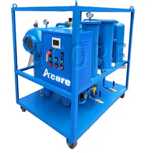 Single Stage Vacuum Lube Oil Purifier System Lube Oil Filtration Machine Lube Oil Centrifuging Plant