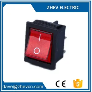 Rocker Switch Kcd4 250v 20A Light Red Electric Welder T85 Rocker Switch KCD4 250V 4 Pin