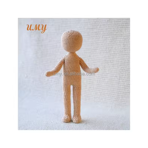 Bambole fatte a mano Amigurumi Crochet nozioni di base del corpo No Face Full Body Doll basi per bambole senza volto - Product Image 1