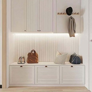 Senger Customizable Wooden Entryway Cabinet With Mirror-modern Durable <strong>Coat</strong> <strong>Rack</strong> <strong>Shoe</strong> <strong>Bench</strong> &amp; Shelf Easy Assembly for Hotel Use - Product Image 4