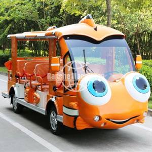 รถชมวิวไฟฟ้า 17 ที่นั่ง กำลังไฟ 1500 วัตต์ ระยะทางวิ่ง 100 กม. ฟังก์ชั่นหลากหลาย สำหรับขนส่งสนามบิน ราคาโรงงาน - Product Image 1