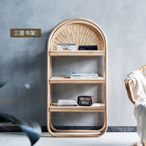 Dreamhouse – <span class=keywords><strong>étagère</strong></span> murale en rotin nordique, <span class=keywords><strong>étagère</strong></span> murale suspendue pour <span class=keywords><strong>CD</strong></span>, <span class=keywords><strong>étagère</strong></span> de chambre <span class=keywords><strong>à</strong></span> coucher, <span class=keywords><strong>étagère</strong></span> de rangement <span class=keywords><strong>à</strong></span> couches - Product Image 4