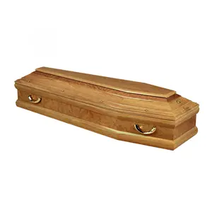 Wholesale Italy Cheap Paulownia And Poplar Funeral Coffins For The Modern Style Solid WoodDead Caskets And Coffins