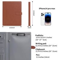 Agenda bancaire A4 à feuilles mobiles, charge USB intelligente, multifonction, carnet en cuir de luxe personnalisé pour le bureau, cadeau d'affaires