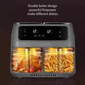 6 Litres Nouveau Type Portable Grande Capacité Cuisine Familiale <span class=keywords><strong>Double</strong></span> Chambre <span class=keywords><strong>Friteuse</strong></span> à Air Accessoires Doublures Papier <span class=keywords><strong>Friteuse</strong></span> à Air Numérique - Product Image 5