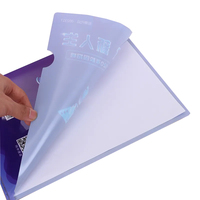 Porte-documents en plastique en forme de L, porte-documents personnalisé en PP, format A4 A5, pour papier A4