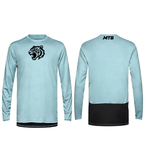 <span class=keywords><strong>Camiseta</strong></span> de Ciclismo de Manga Larga para Hombre, para <span class=keywords><strong>MTB</strong></span>, BMX, ATV, Descenso, Motociclismo Todoterreno, Transpirable, Personalizable - Product Image 6