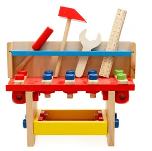 Conjunto de brinquedos de ferramenta, de madeira, brinquedo de montagem para crianças, habilidade para motor, brinquedo de madeira