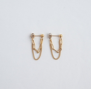 Boucles d'oreilles pendantes en acier inoxydable style bohème avec chaîne simple <span class=keywords><strong>Jules</strong></span> pour femme - Inspire Jewelry - Product Image 1