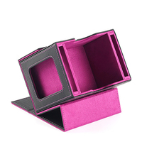 Boîte de rangement rectangulaire pour cartes avec plateau à dés, design moderne et luxueux, écologique, capacité 150+ cartes sous étui, en cuir PU
