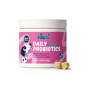 Fournisseurs de friandises pour chiens à base de probiotiques, sous marque privée OEM/ODM, pour la santé intestinale des animaux de compagnie, aliments et compléments pour animaux. - Product Image 1