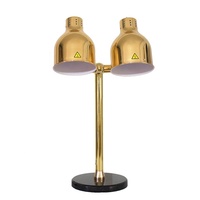 2 têtes 500W Hotel Restaurant lampe chauffante pour aliments ampoule chauffante autoportante lampe chauffante table Lanterne buffet chauffe-aliments