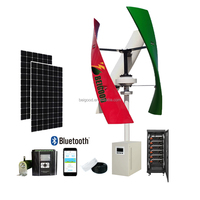Système d'énergie renouvelable hors réseau et sur réseau 2kW 3kW 5kW 10kW 20kW 30kW 50kW 220V 380V, générateur éolien vertical 500W